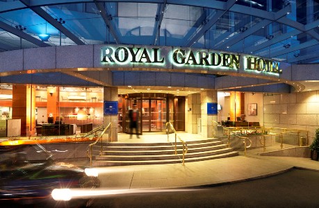 The Royal Garden Hotel at Night